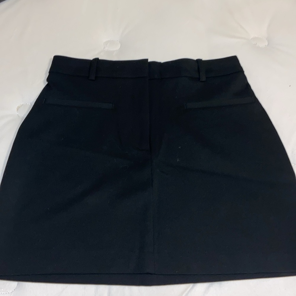 Black mini skirt